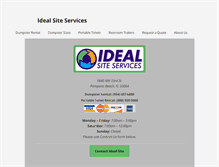 Tablet Screenshot of idealsitesvc.com